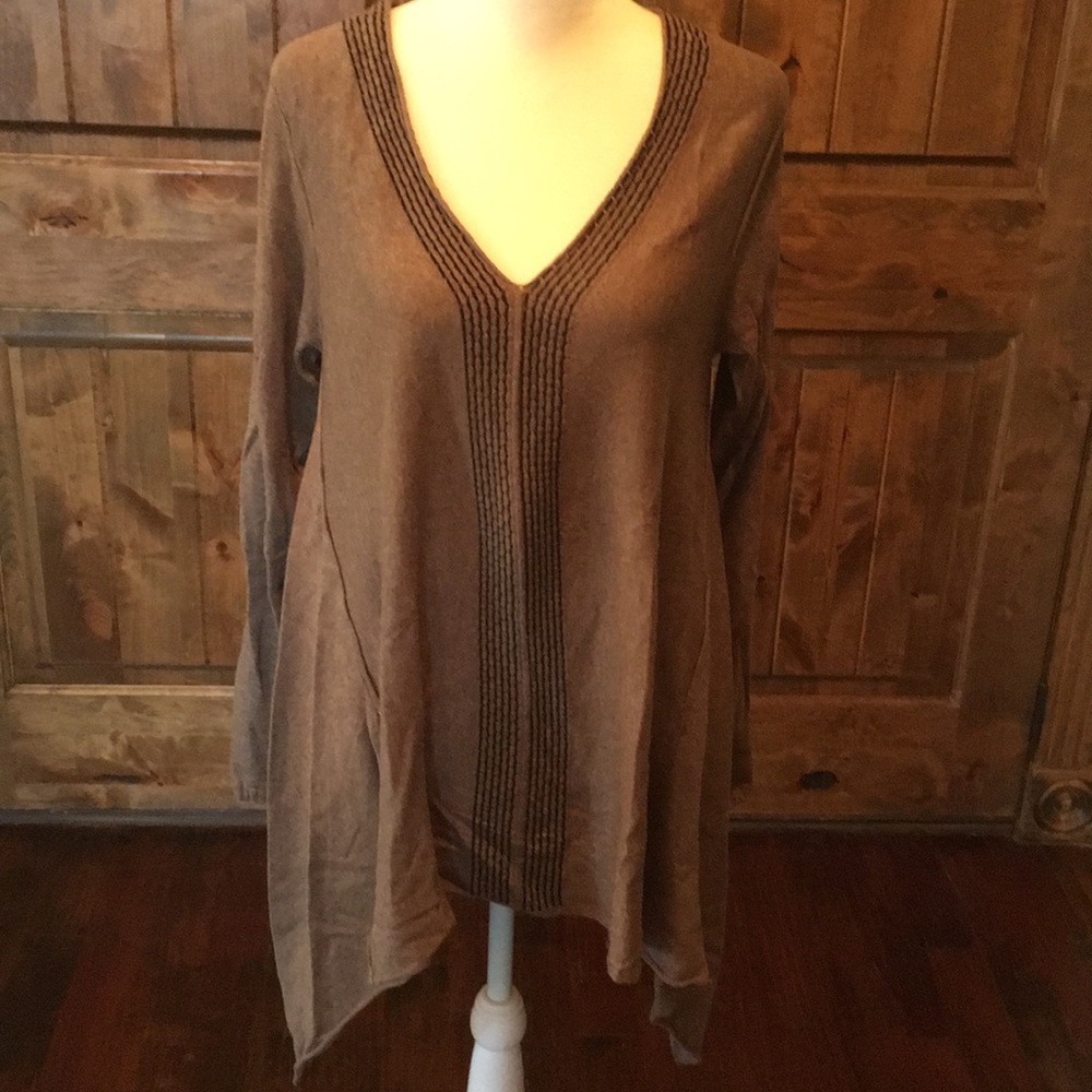 Brown And black ladies tunic